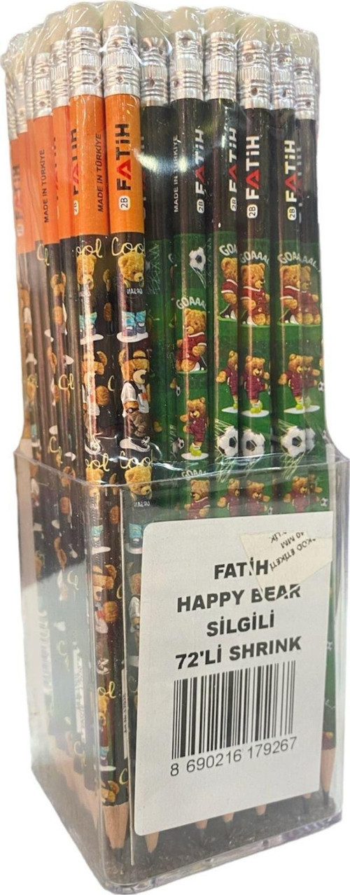 17925/FATIH HAPPY BEAR 72 LI SILGILI KURSUN KALEM