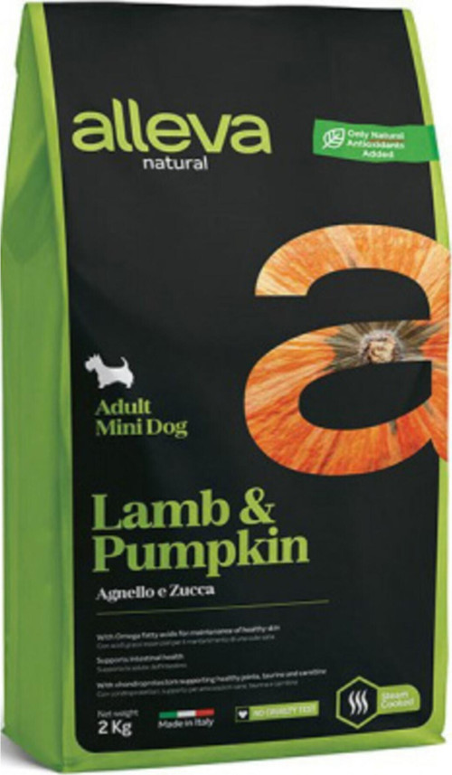 Natural Kuzu & Balkabağı Düşük Tahıllı Mini Yetişkin Köpek Maması 2 Kg