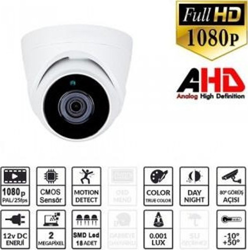 EZ-5120HD 2MP 2.8MM 18SMD AHD DOME