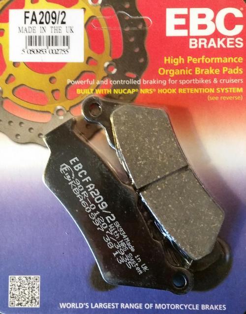 Fa209/2 2021-2023 Moto Guzzi V100 Mandello Uyumlu Arka Fren Balatası Organik Balata