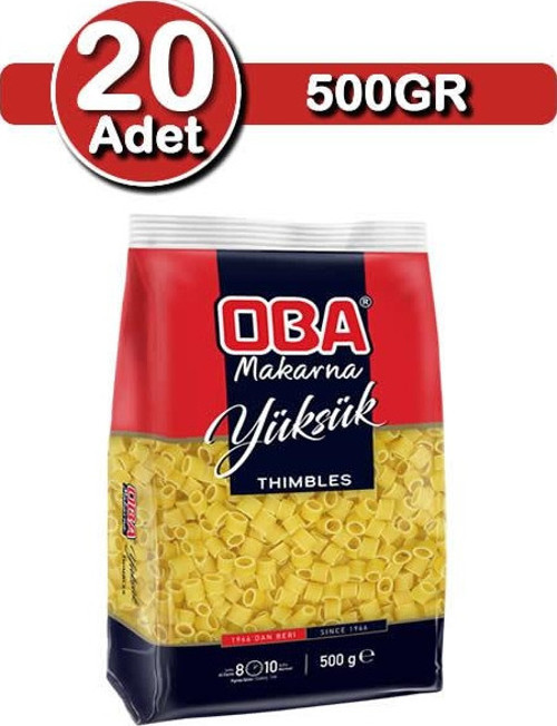 Yüksük Makarna 500 G X 20 Adet | Aile Ve İşletme Paketi