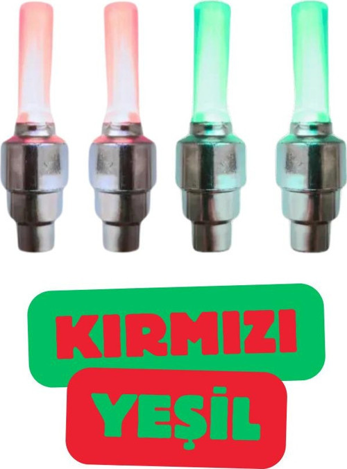 2 Çift Renk Seçenekli Bisiklet Araba Motor Tekerlek Kapak Lambası Hareket Sensörlü LED Sibop Işığı