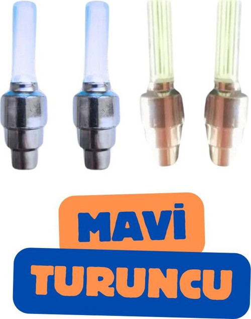 2 Çift Renk Seçenekli Bisiklet Araba Motor Tekerlek Kapak Lambası Hareket Sensörlü LED Sibop Işığı