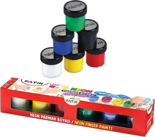Parmak Boyası 6 Renk Neon 25ML
