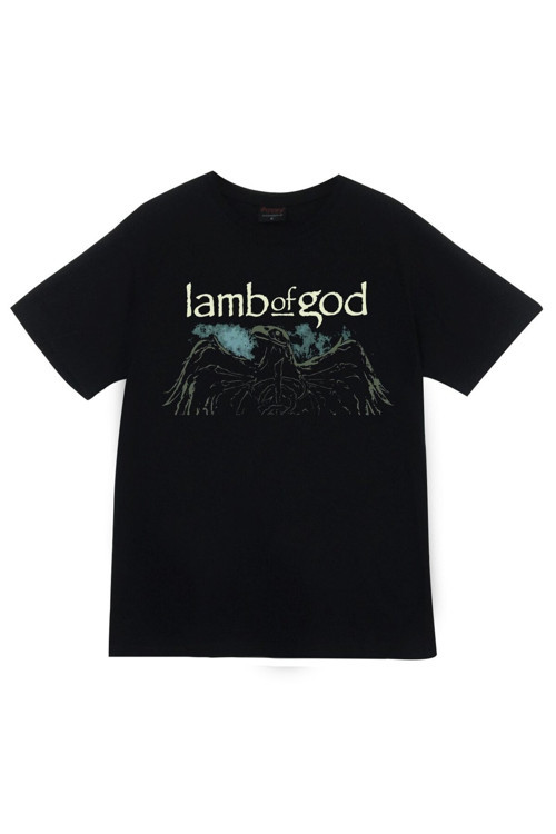 Lamb Of God Baskılı Unisex %100 Pamuk Siyah T-shirt
