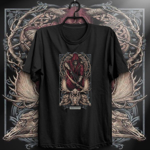 Unisex Siyah Baskılı T-Shirt