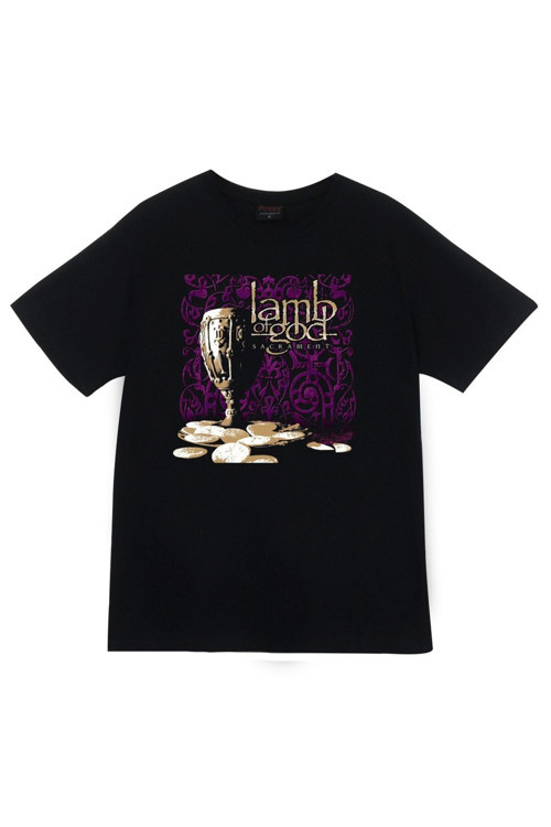 Lamb Of God Baskılı Unisex %100 Pamuk Siyah T-shirt