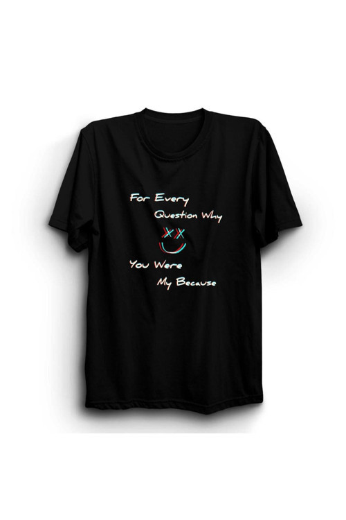 Louis Tomlinson Baskılı Unisex %100 Pamuk Siyah T-shirt