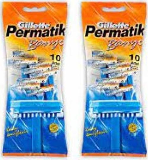 Permatik Banyo Kullan At Tıraş Bıçağı 10 Lu x 2 Adet