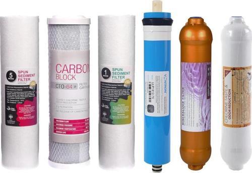 Arıtma Cihazı 6'lı Filtre Seti Ekonomik Set Gold Mineral Filtre