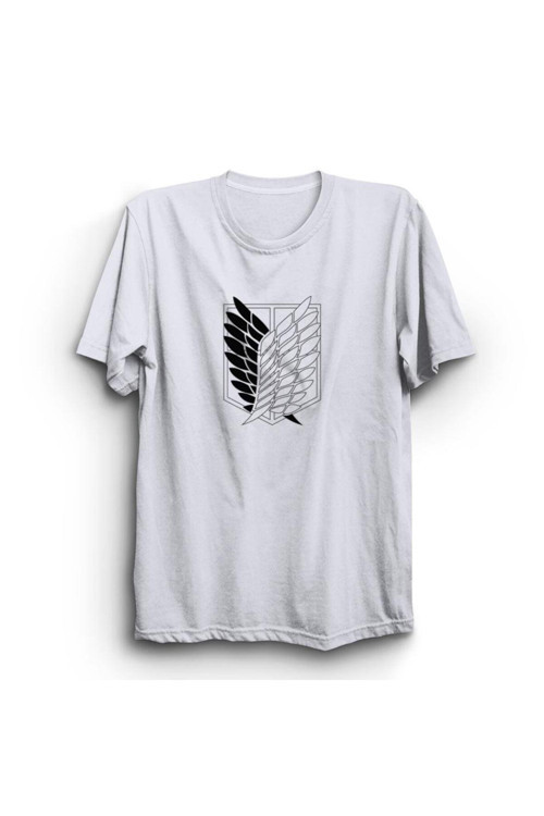 Attack On Titan Anime Baskılı Tshirt