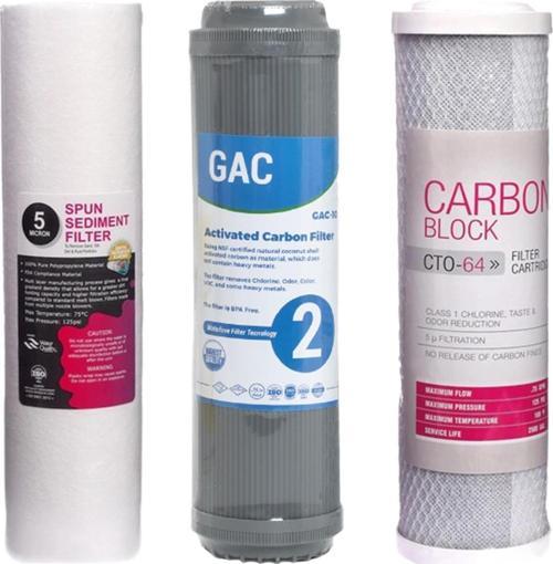 Su Arıtma Cihaz Filtresi 5 Micron Sediment, Toz Carbon Filtre, Block Filtre