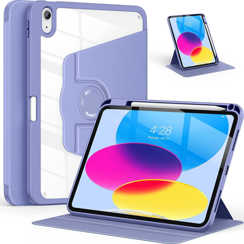 Apple iPad 10.2 (8.Nesil) Uyumlu 360° Dönebilen Standlı Pino Tablet Kılıfı