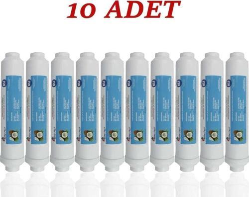 Su Arıtma Cihazı Filtresi NSF Onaylı 1840 Mesh Karbonlu Tatlandırıcı Son Karbon Filtre ( 10 Adet )