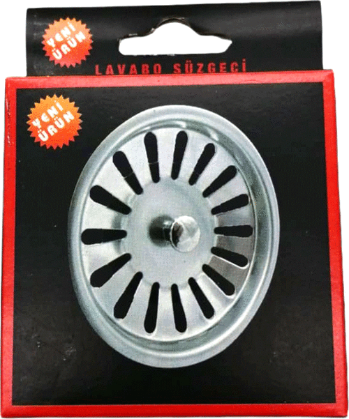 YENİ ÇÖPMAK METAL LAVABO SÜZGEÇ (5047)