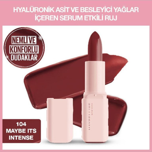 Serum Etkili Hyalüronik Asit ve Besleyici Yağ Içeren Ruj - 104 Maybe It's Intense