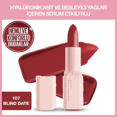 Serum Etkili Hyalüronik Asit ve Besleyici Yağ Içeren Ruj - 107 Blind Date