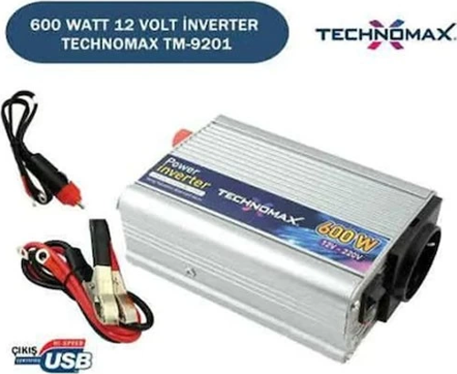 Teknomax 600W İnverter Dönüştürücü