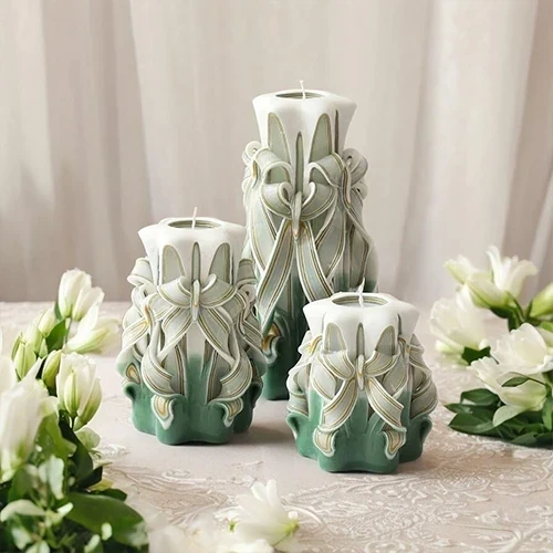 YEŞİL ELEGANT MUM