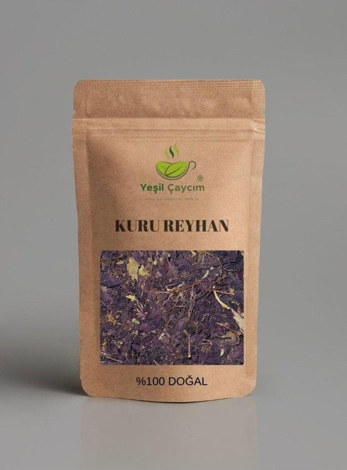 Birinci Sınıf Kuru Reyhan Çayı, Yağ Yakma Stresi Azaltır, %100 Doğal, El Yapımı, 25Gr.