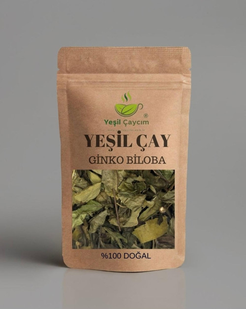 Ginko Biloba Rize Yaprak Yeşil Çay Harmanı Zengin Antioksidan Kaynağı %100 Doğal El Yapımı, 25 Gr