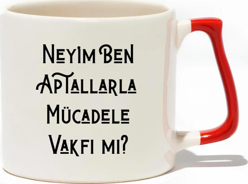 Neyim Ben Aptallarla Mücadele Vakfı Mı? Lüks Kupa- Hediye Seramik Kupa