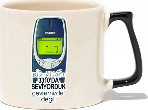 Biz Yılanı 3310 Da Seviyorduk Çevremizde Değil! Lüks Kupa - Hediye Seramik Kupa