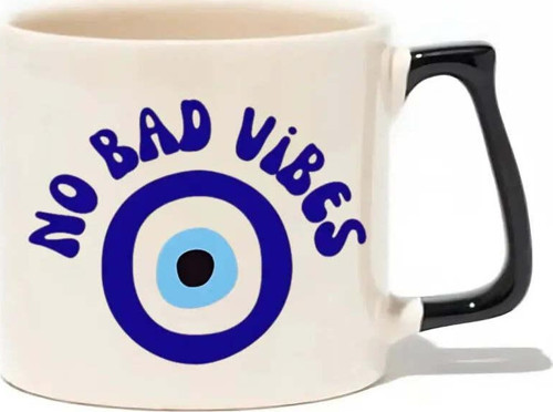 No Bad Vibes Lüks Kupa- Hediye Seramik Kupa