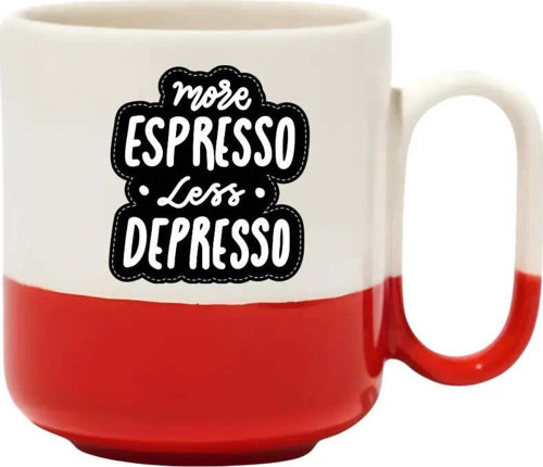 More Espresso Less Depresso Pro Kupa- Hediye Seramik Kupa