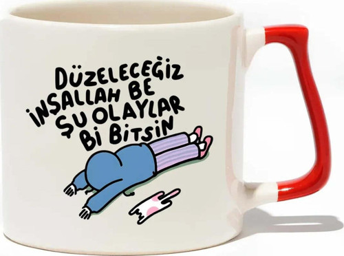 Düzeleceğiz İnşallah Be Şu Olaylar Bi Bitsin Lüks Kupa - Hediye Seramik Kupa