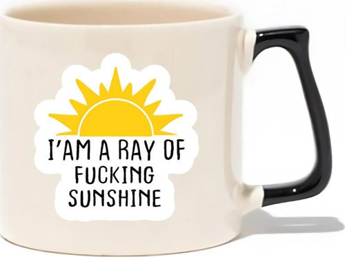 I'Am A Ray Of F*Cking Sunshine Lüks Kupa - Hediye Seramik Kupa