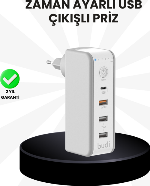 Akıllı Zaman Ayarlı Şarj Cihazı Güvenli ve Enerji Tasarruflu