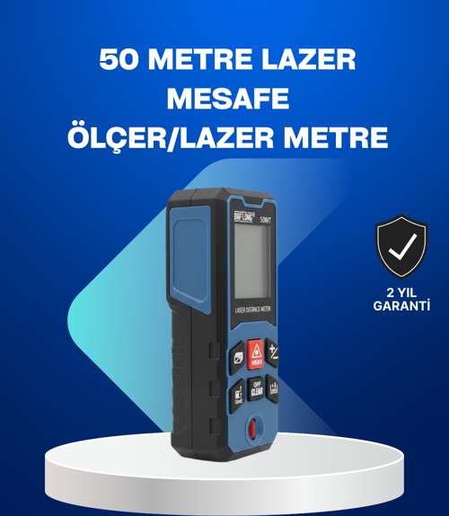 Profesyonel Lazer Metre Hassas Ölçüm ve Dijital Ekran