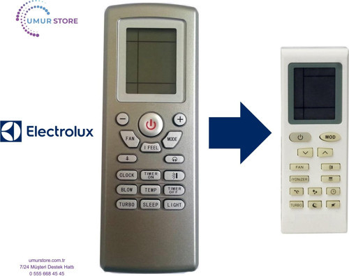Electrolux YT1FF Uyumlu Klima Kumandası