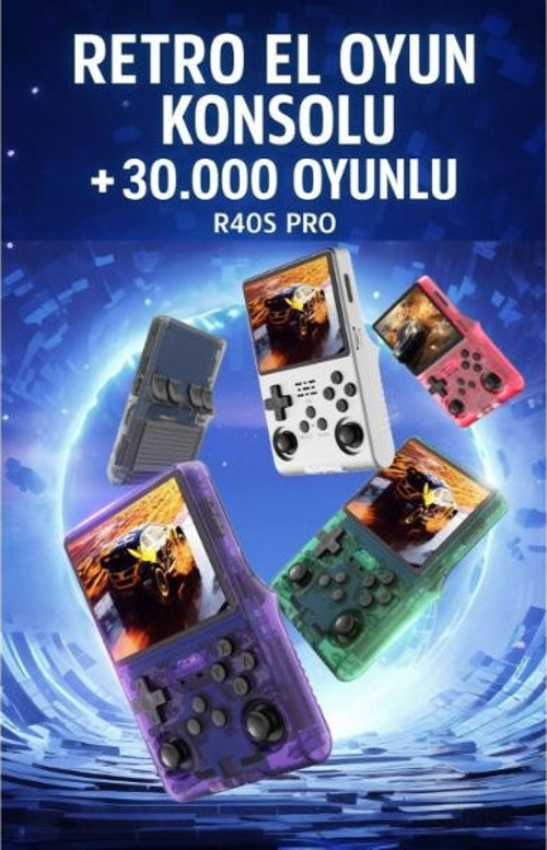 Büro Ev Ofis Yetişkin Hediyesi için Retro Pro Stil Oyun El Konsolu