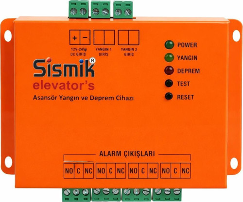 SİSMİK ELEVATOR'S ASANSÖR DEPREM UYARI VE YANGIN ALARM CİHAZI