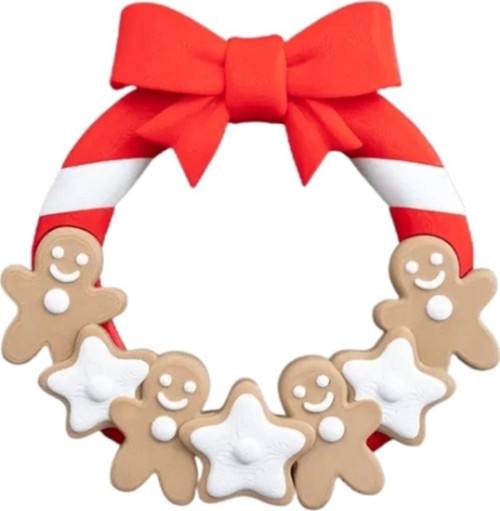 Yılbaşı Özel - Kurabiye Temalı - 21 cm Kapı Süsü - Yeni Yıl Dekorasyonu - 3D Baskı