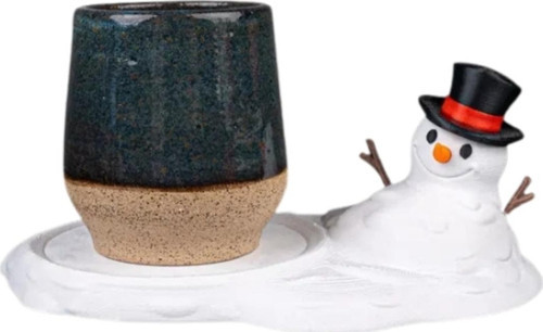 Eriyen Kardan Adam Bardak Altlığı 18 cm - Komik Masa Dekorasyonu - Kupa Altlığı - 3D Baskı