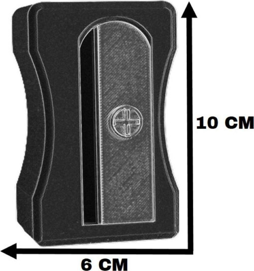 Kalemtraş şeklinde Masaüstü Kalemlik (Pembe)