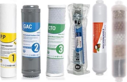 Su Arıtma Cihazı Çift Karbonlu Açık Kasa 6'lı Filtre Seti, 10 Aşama Lg Membranlı
