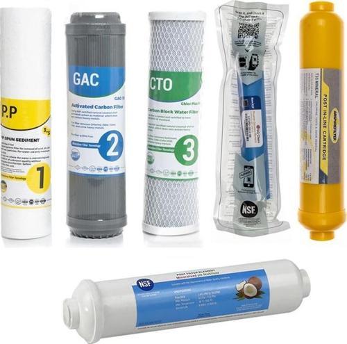 Su Arıtma Cihazı Çift Karbonlu Açık Kasa 6'lı Filtre Seti, Lg Membranlı