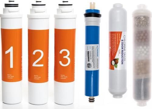 Waterlife Su Arıtma Cihazı Uyumlu Tak-Çevir 6'lı Filtre Seti, 10 Aşamalı, Vontron Membranlı