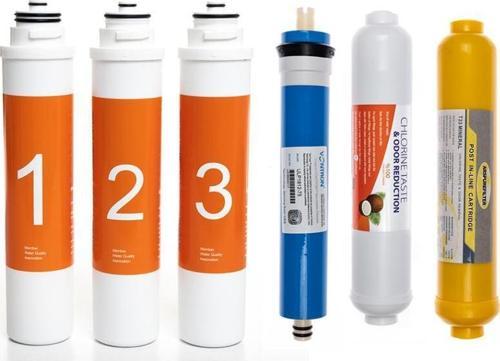 Waterlife Su Arıtma Cihazı Uyumlu Tak-Çevir 6'lı Filtre Seti, Vontron Membranlı