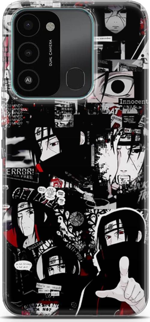 Tecno Spark 8c uyumlu Anime 29 Şeffaf Itachi Uchiha