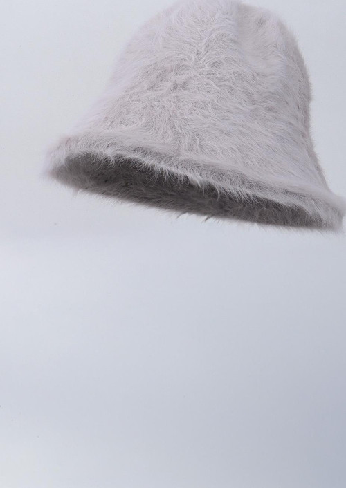 Yün Bucket Çan Şapka - Gri