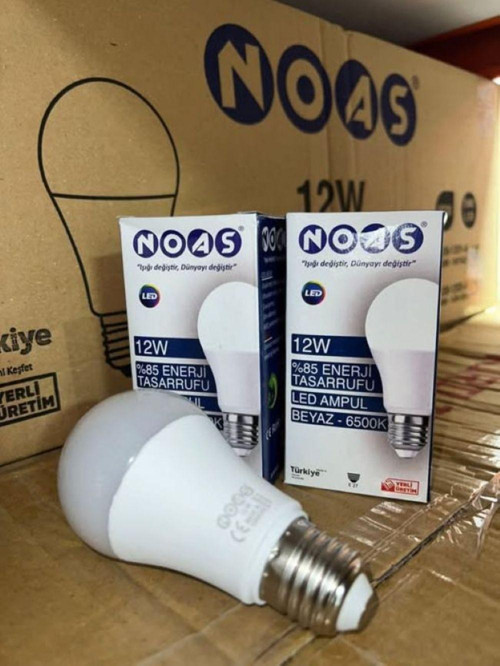NOAS 12W LED AMPUL 720LM BEYAZ-6500K 5 ADET