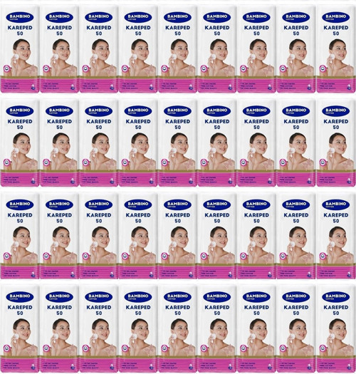 Cotton Kare Makyaj ve Bebek Temizleme Pamuğu 1800 Adet (Kare En-Boy 7CM) (36PK*50)