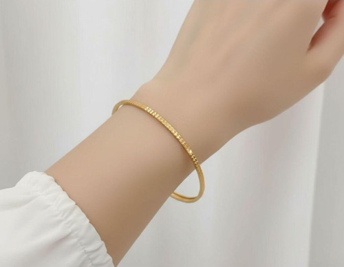 12 gr (GRAM) Nokta Desenli Ajda Bilezik 22 Ayar Altın Yatırımlık İşçiliksiz