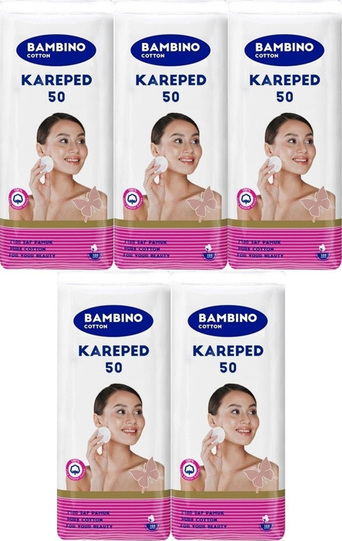 Cotton Kare Makyaj ve Bebek Temizleme Pamuğu 250 Adet (Kare En-Boy 7CM) (5PK*50)