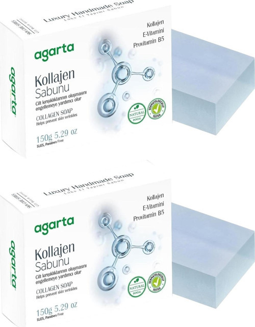 El Yapımı Doğal Sabun 150GR Kollajen (2 Li Set)